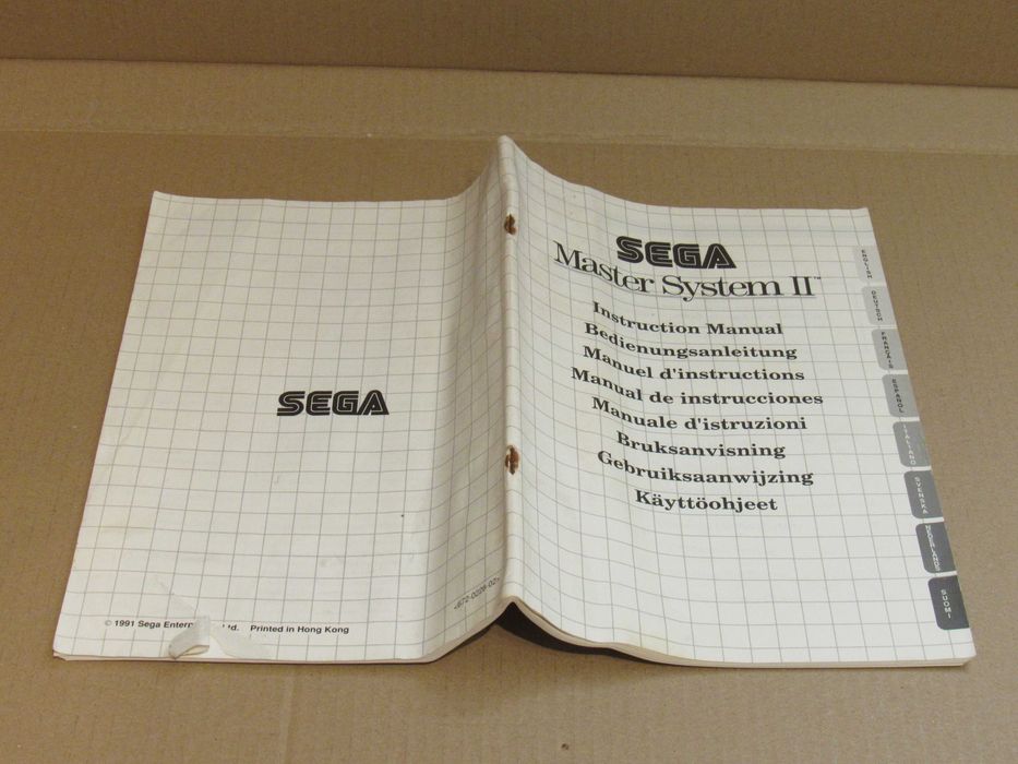 Consola Sega Master System II Sonic em caixa