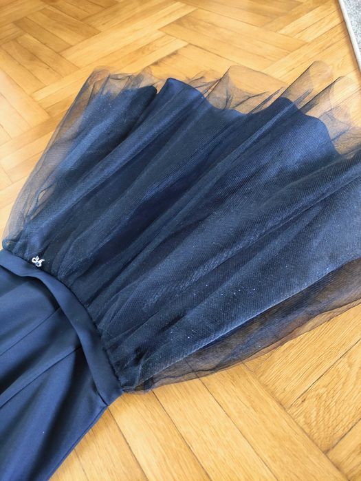 Sukienka wyjściowa studniówka wesele chrzciny z tiulem 36 Terry