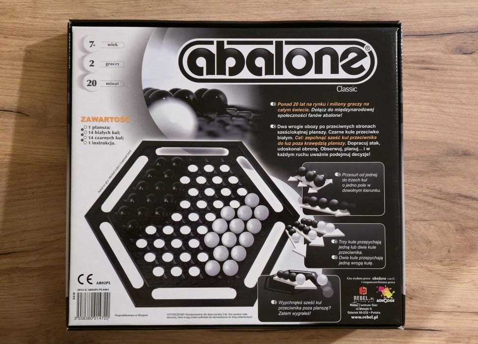 Abalone Classic gra planszowa edycja polska
