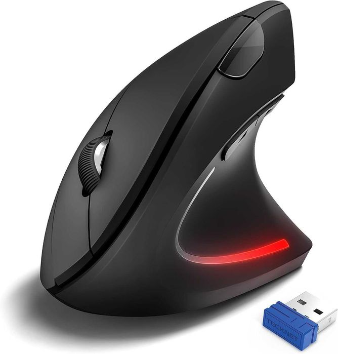 Mysz bezprzewodowa 5 poziomów 4800DPI czarna