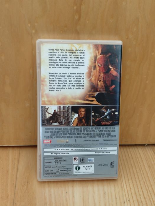 Filme UMD Spider Man 2 PSP Playstation