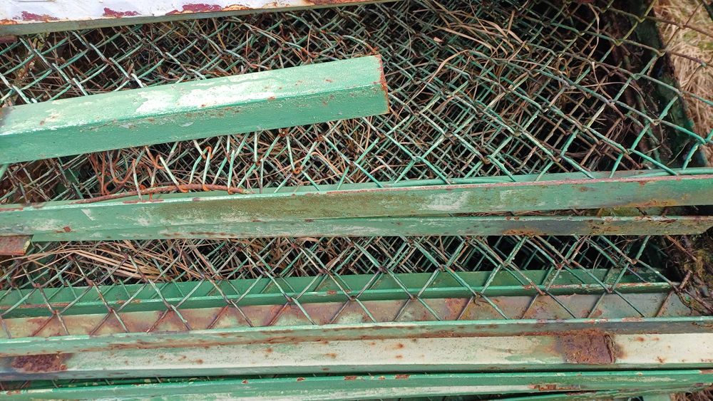 Przęsło ogrodzeniowe; ogrodzenie, PRL, przęsła, koło Darłowa