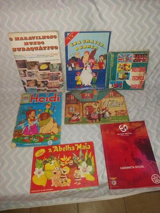 Lote de cadernetas de cromos