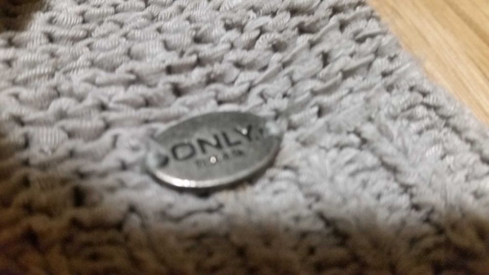 2 Sweter Kappa+Only szary+czarny bawełna oversized rozkloszowany L/XL