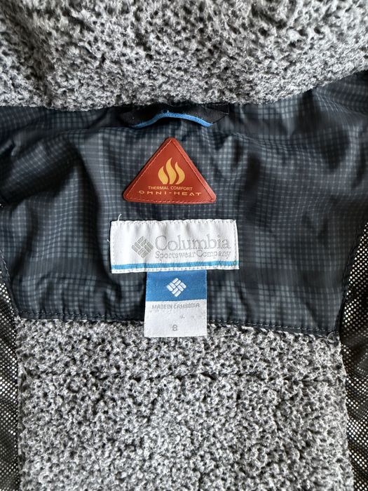 Куртка синя дитяча columbia Comni-heat, omni-tech 128-134 8 років
