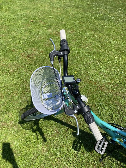 Rower 24  Giulletta miętowo biały