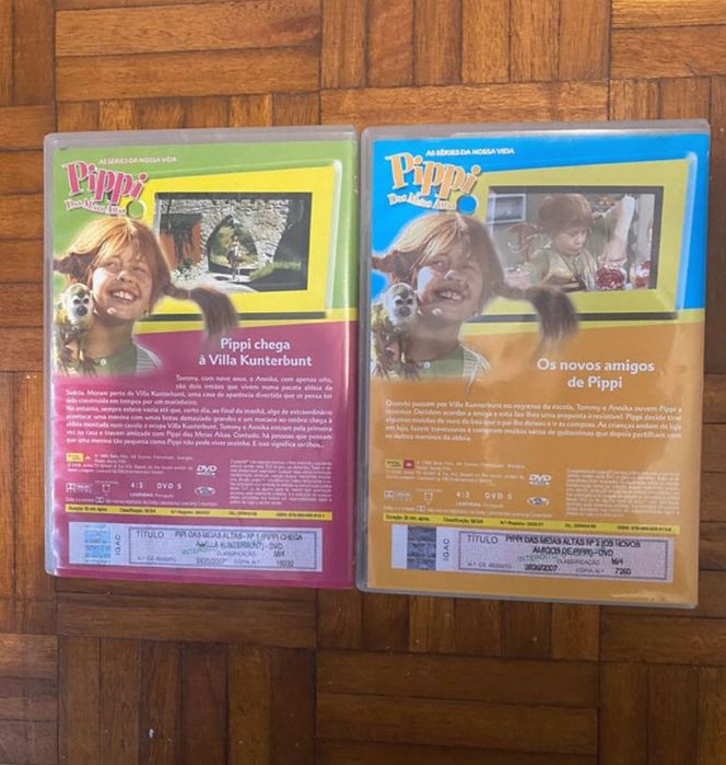 DVD da Pippi das meias altas