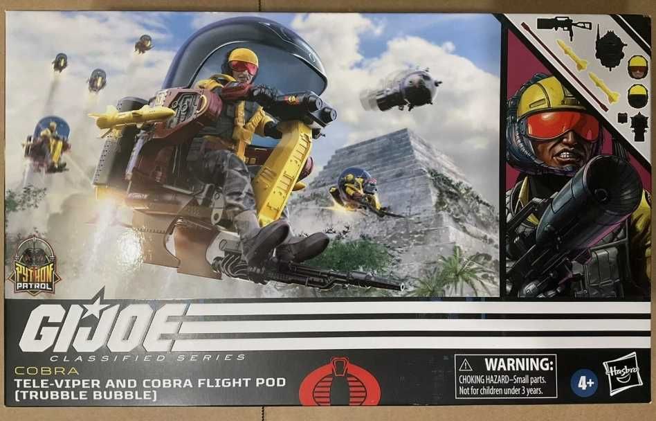 GI Joe GIJOE Classified Tele-Viper & Flight Pod #98 ( NOVO SELADO)