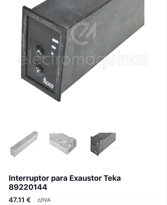 Interruptor para exaustor teka