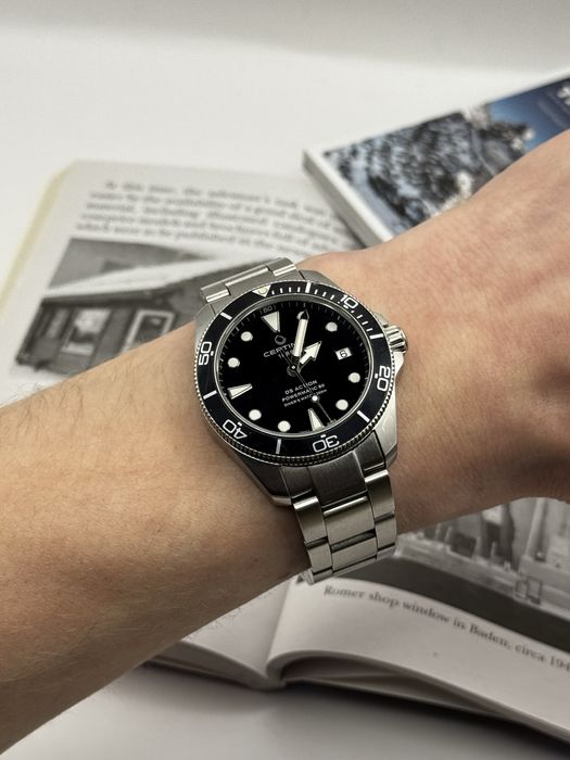 Certina ds action powermatic 38mm diver męski oryginał