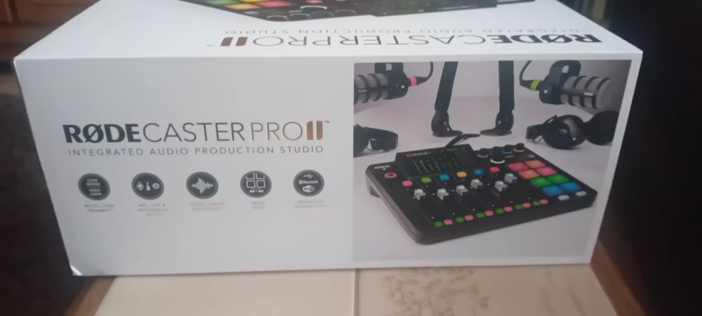 Rodecaster PRO II.  Studio integra  audio podcast poroduction