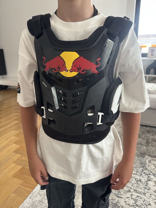Zbroja dziecięca FOX junior raptor czarny biały