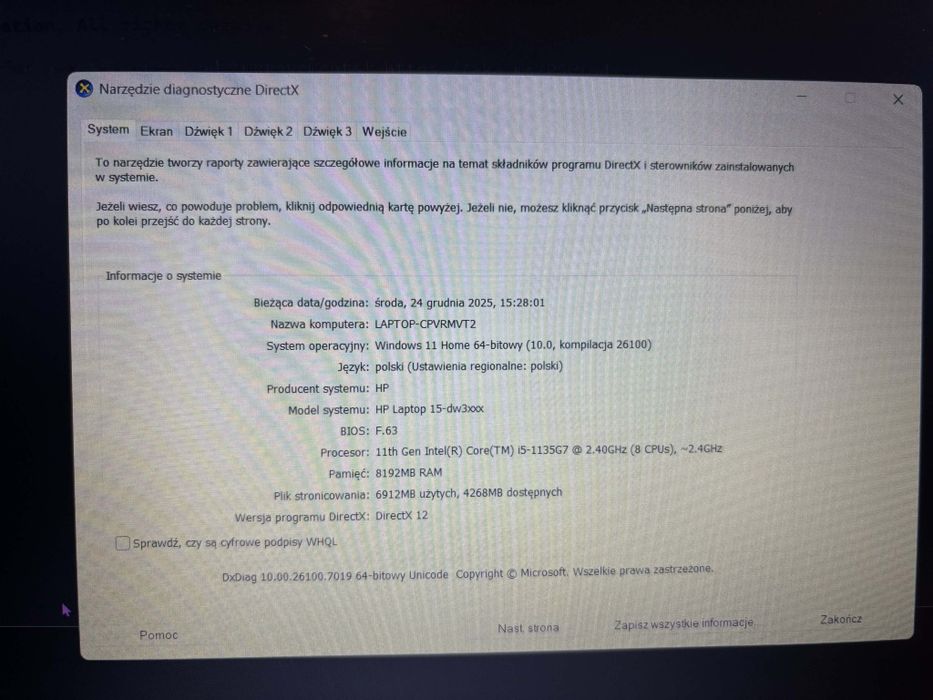 Laptop HP intel i5 11 gen Windows 11 512 GB