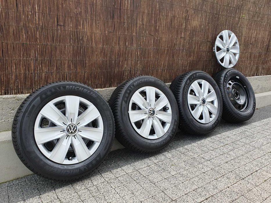 4x Oryginalne koła 16-stki VW 5x112 Michelin 205/60/16 92H 8,1mm 2022r.