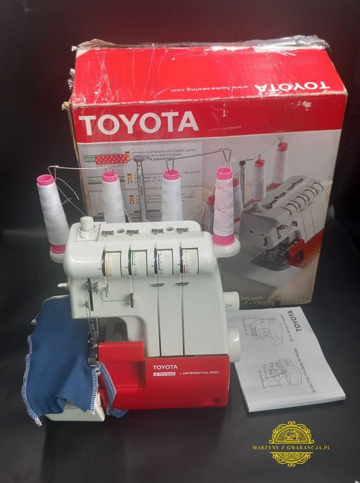 Japoński Overlock TOYOTA 2, 3, 4- nitkowy Gwarancja 12 msc