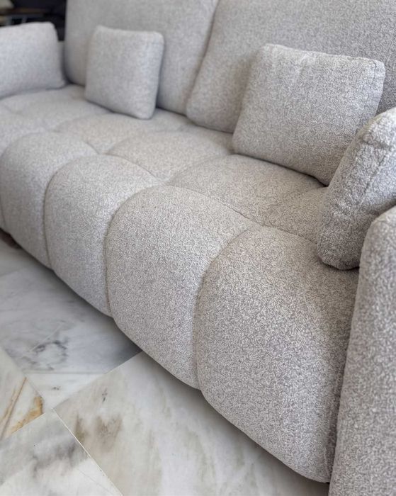 Sofá Cama Design Moderno Bouclé NOVO + Envio Grátis