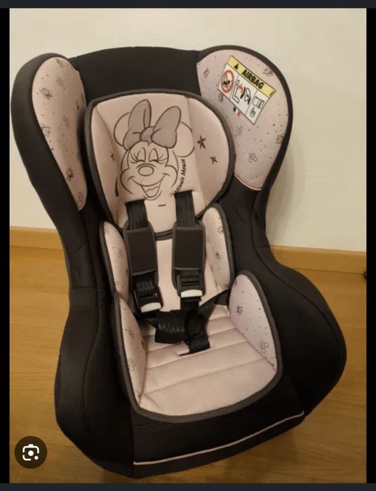 Cadeira auto disney minnie mouse ( ofereco carrinho de bebe)