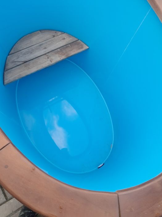 Купель з ясена для бані з поліпропіленовой вставкой