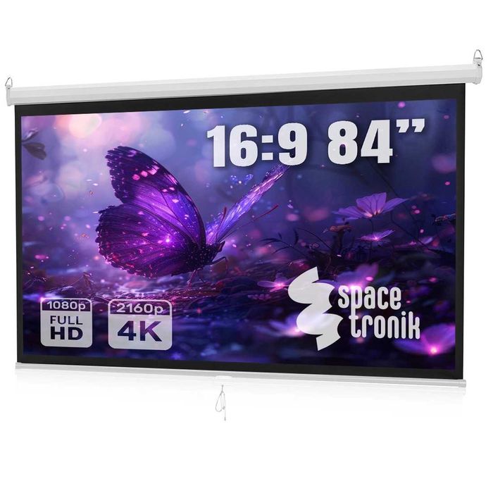 Ekran projekcyjny 84" 16:9 FULL HD 4K