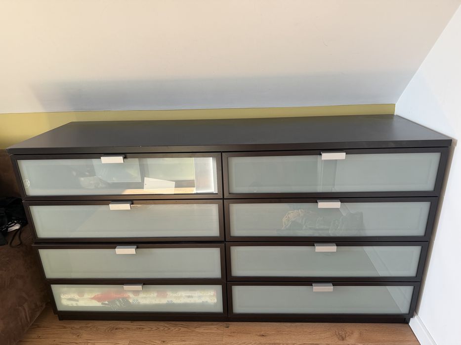 Komoda Ikea hopen czarnobrąz
