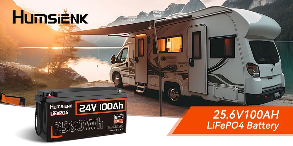 Акумулятор LiFePO4 24V 100Ah 2.56kWh HumSienk Grade A+ | BMS