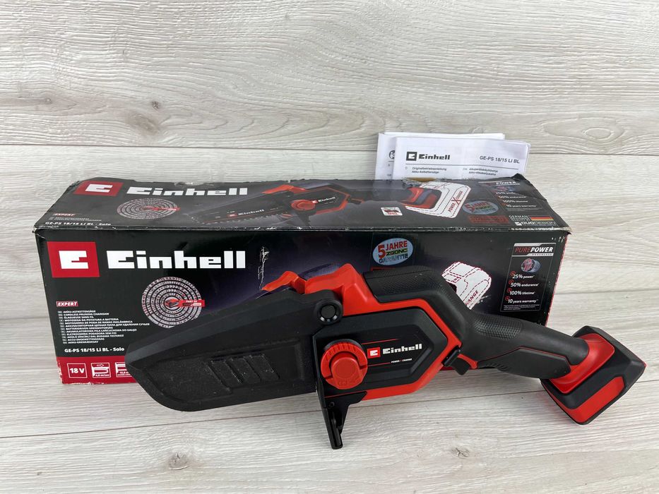 Акумуляторна ланцюгова мініпила Einhell GE-PS 18/15 Li BL-Solo