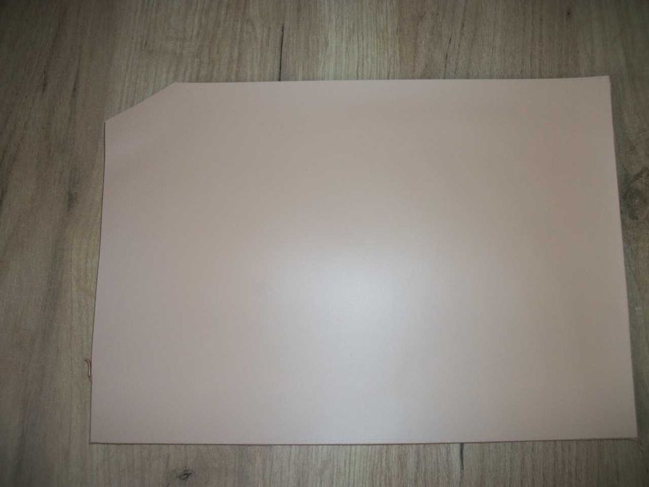 SKÓRA BYDLĘCA BEŻOWA NATURALNA 31x20 cm format A-4 ok 3MM gruba