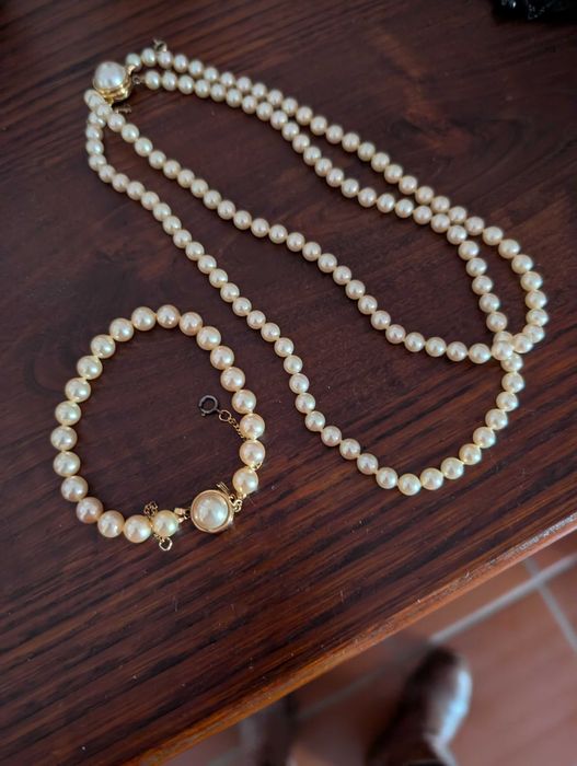 Colar e pulseira conjunto