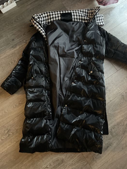 Plaszcz M L czarny cieply