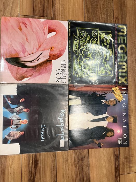 Varios discos vinil, antigos