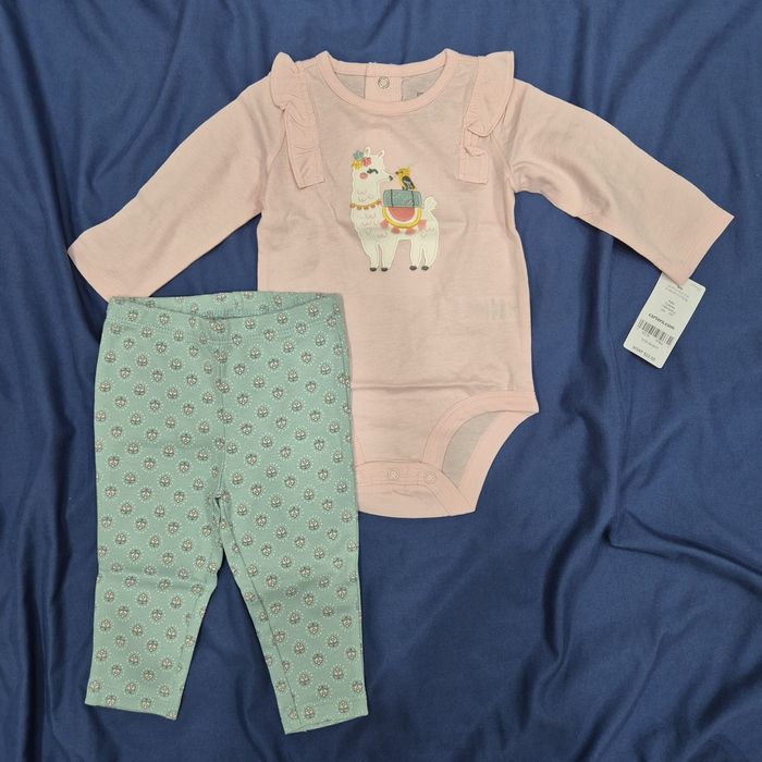 Боді та легінси Carter's для дівчаток з ламою, 6 місяців 61-69 см нове