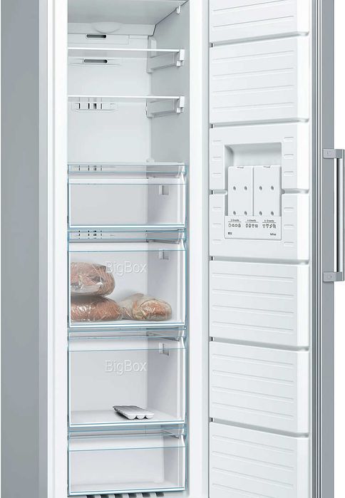 Arca Vertical semi nova BOSCH GSN36VI3P (No Frost - 186 cm - 242 L - Inox)