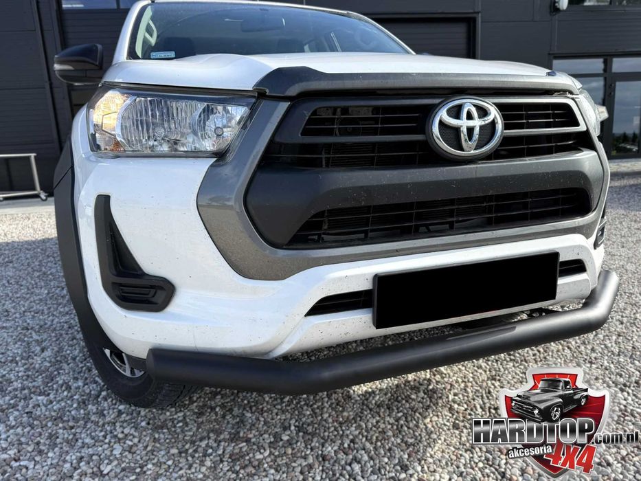 Orurowanie Przednie Rura Bull Bar Toyota Hilux 2021+ Czarne