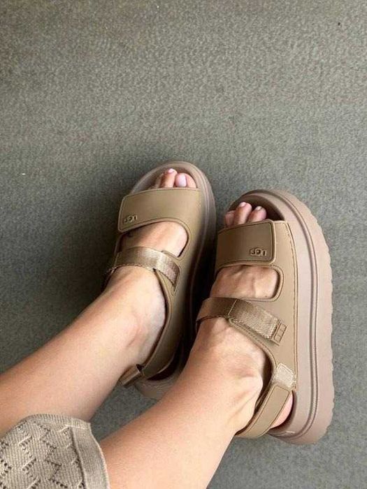 ‼️РОЗПРОДАЖ ‼️Оригінальні Босоніжки Ugg Goldenglow Sandals Brown /Босоножки Угги/Сандали Угг/Уггі