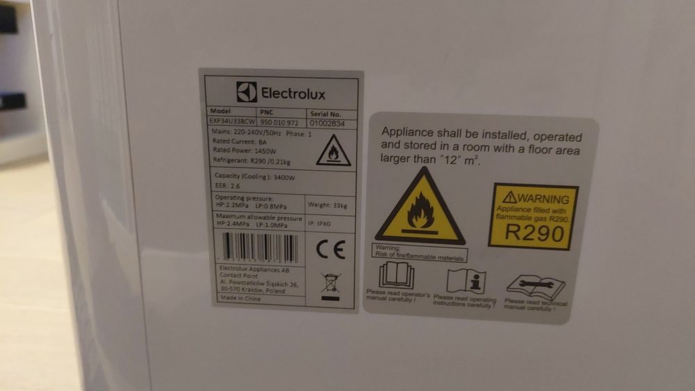 Klimatyzacja Elektrolux EXP34U338CW komplet