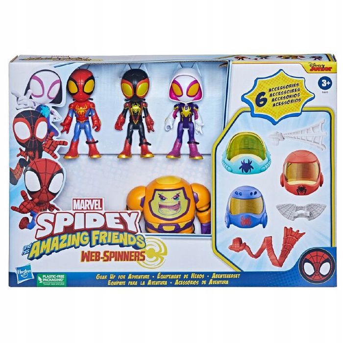 Spidey I Przyjaciele Web-Spinner Zestw 4 Figurki Arnim Zola Akcesoria