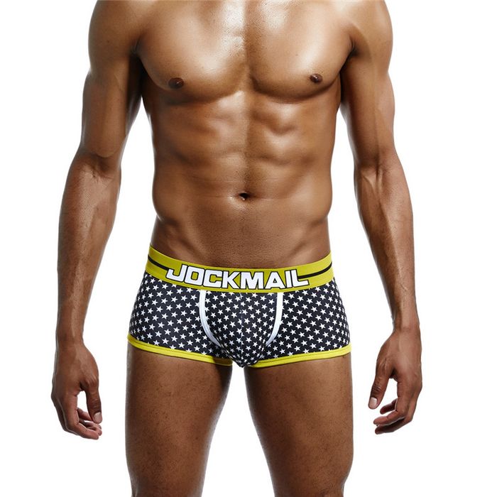 Męskie bawełniane bokserki w Gwiazdki JOCKMAIL - XL