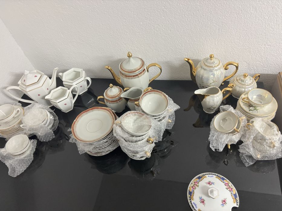 Portuguese Porcelain Tea/Coffee Service from Viana and Coimbra