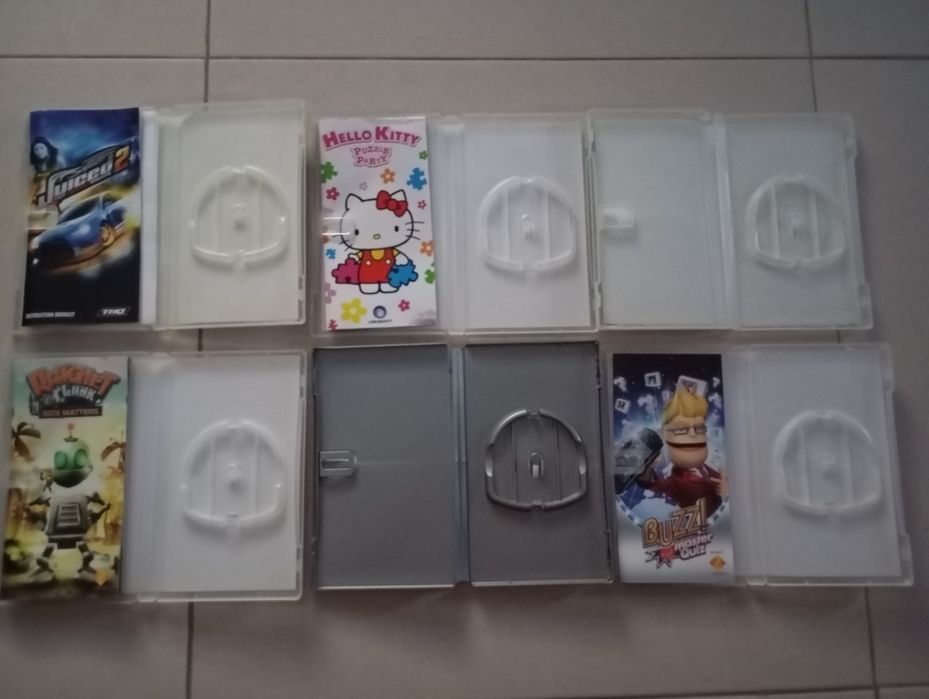 Caixas jogos psp vazias