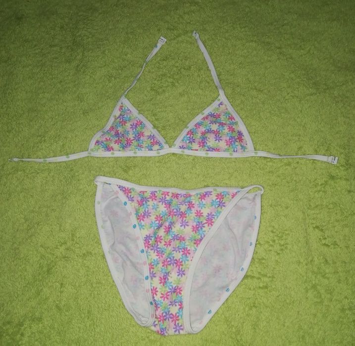 Dwuczęściowy strój kąpielowy, bikini r. 140 9-10 lat