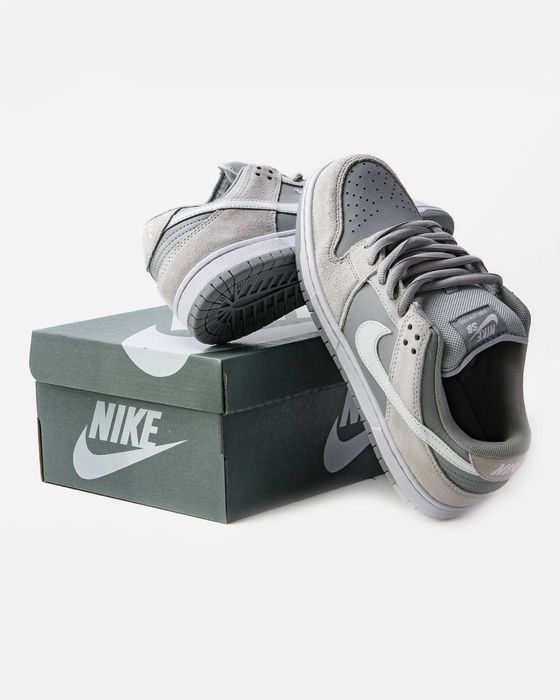 Кросівки Nike SB Dunk White\Grey | ТОП якість |
