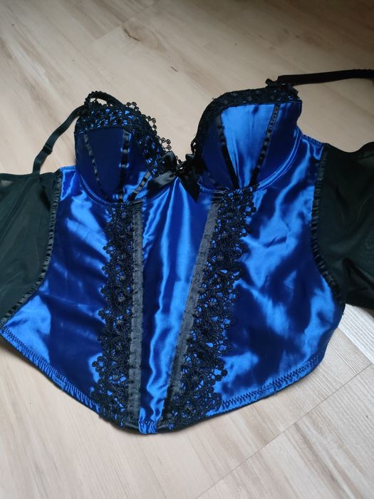 Niebieski gorset 75B