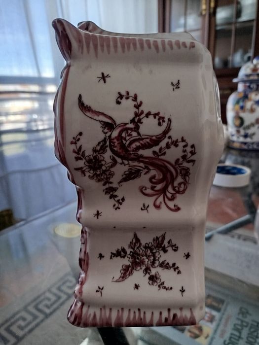 Relógio em cerâmica Pintura Manual . Usado. Fabrica cerâmica constânci