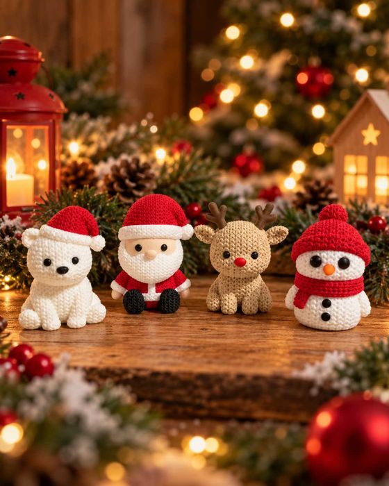Decoração de Natal - Estilo Croché