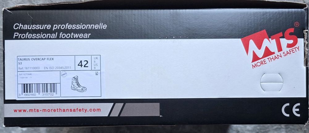 Obuwie robocze ocieplane MTS taurus overcap flex s3 r. 42