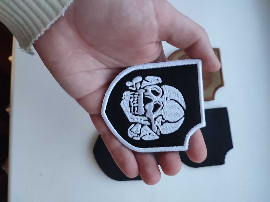 Патч нашивка шеврон на липучке немецкий череп