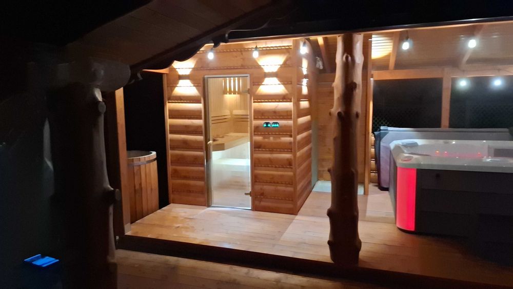 domek, pokoje do wynajęcia, sauna, jacuzzi, pstrąg