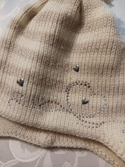 22*Czapka dla dziewczynki na 2-3 latka