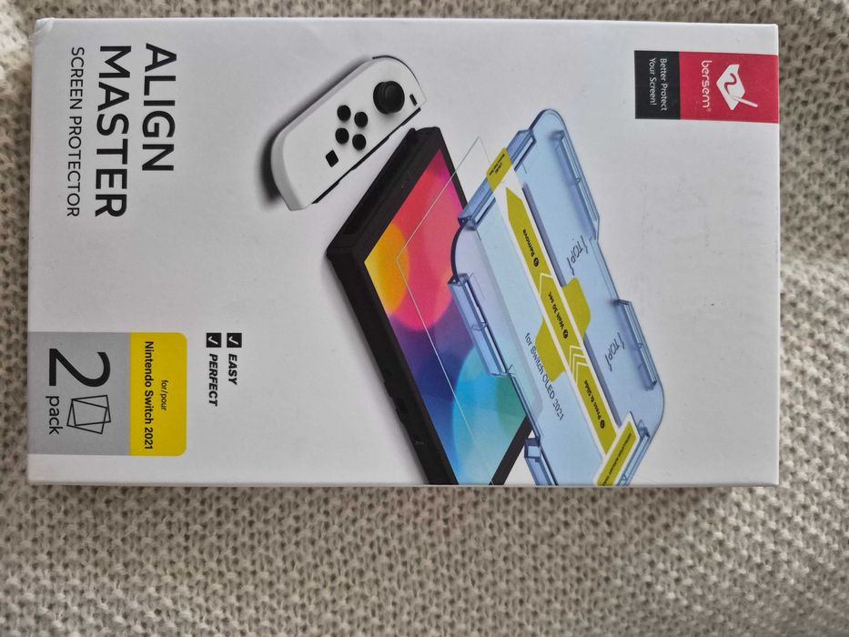 zestaw dwóch szkieł hartowanych dedykowanych dla Nintendo Switch