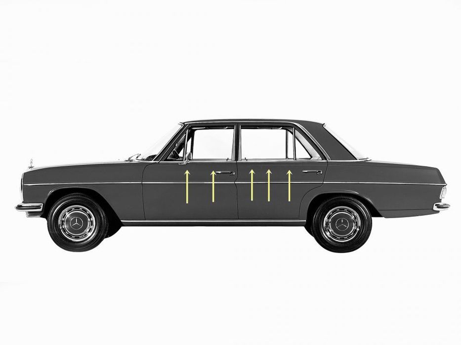 uszczelka szyby wodozgarniacz mercedes w114 w115